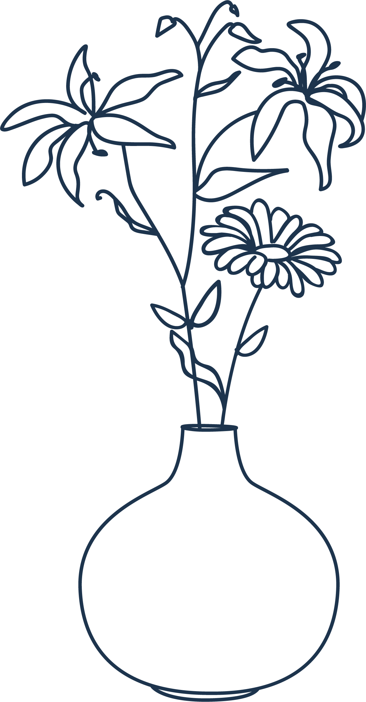 3 HortusFlora Illustratie Boeket Blauw